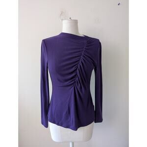 Lafayette 148 New York stretch wool ruched top